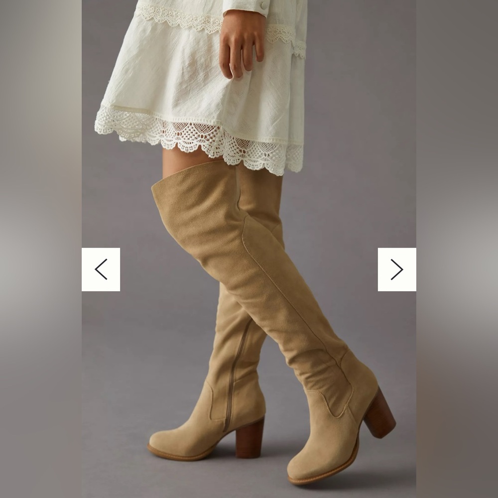 NWT! NEW IN BOX! Vince Camuto Verona Over The Knee Suede Boots - Picture 3 of 12